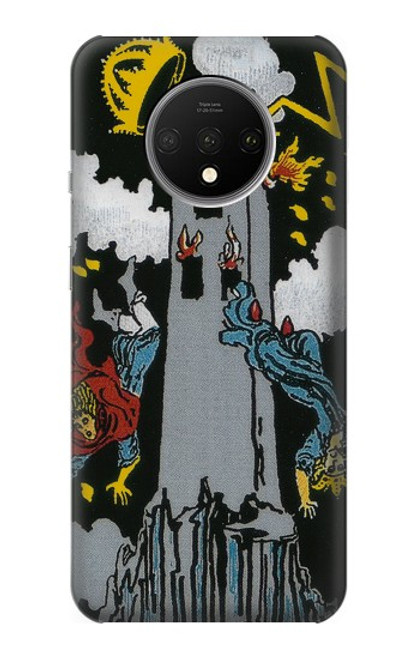 W3745 Tarot Card The Tower Funda Carcasa Case y Caso Del Tirón Funda para OnePlus 7T