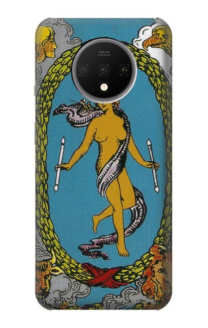 W3746 Tarot Card The World Funda Carcasa Case y Caso Del Tirón Funda para OnePlus 7T