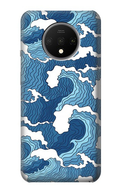 W3751 Wave Pattern Funda Carcasa Case y Caso Del Tirón Funda para OnePlus 7T