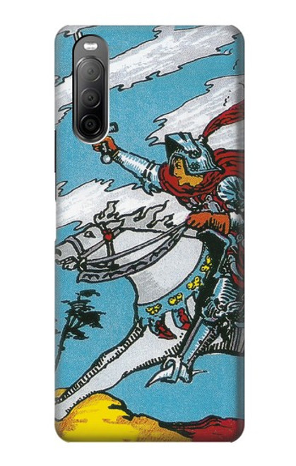 W3731 Tarot Card Knight of Swords Funda Carcasa Case y Caso Del Tirón Funda para Sony Xperia 10 II