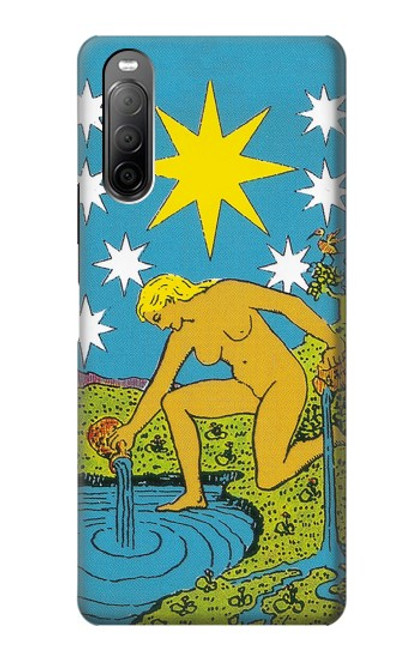 W3744 Tarot Card The Star Funda Carcasa Case y Caso Del Tirón Funda para Sony Xperia 10 II