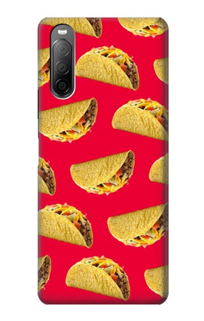 W3755 Mexican Taco Tacos Funda Carcasa Case y Caso Del Tirón Funda para Sony Xperia 10 II