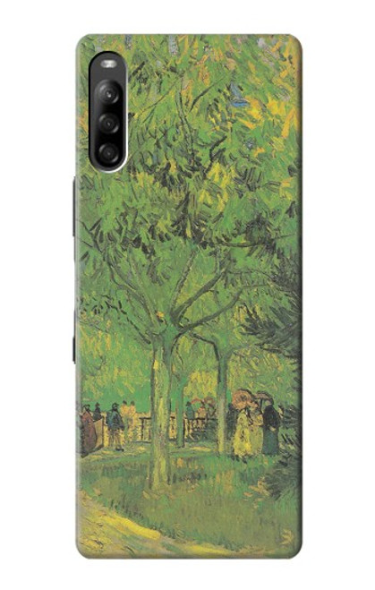 W3748 Van Gogh A Lane in a Public Garden Funda Carcasa Case y Caso Del Tirón Funda para Sony Xperia L4