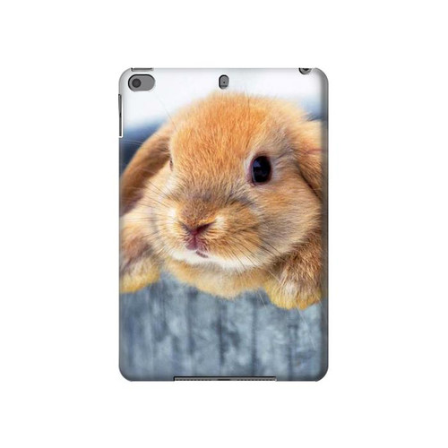 W0242 Cute Rabbit Funda Carcasa Case para iPad mini 4, iPad mini 5, iPad mini 5 (2019)