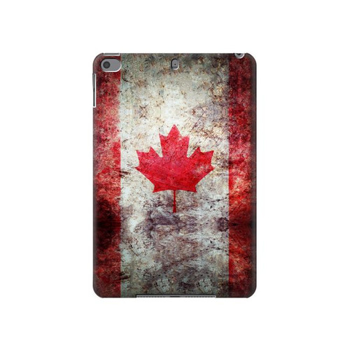 W2490 Canada Maple Leaf Flag Texture Funda Carcasa Case para iPad mini 4, iPad mini 5, iPad mini 5 (2019)