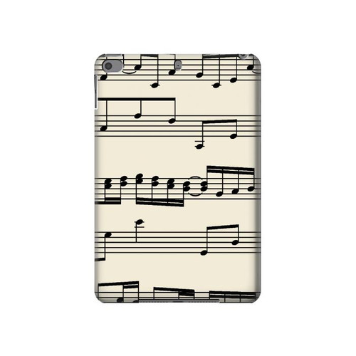 W3082 Music Sheet Funda Carcasa Case para iPad mini 4, iPad mini 5, iPad mini 5 (2019)