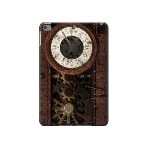 W3221 Steampunk Clock Gears Funda Carcasa Case para iPad mini 4, iPad mini 5, iPad mini 5 (2019)