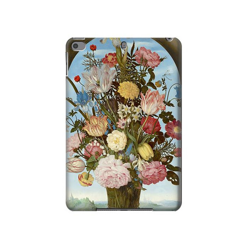 W3749 Vase of Flowers Funda Carcasa Case para iPad mini 4, iPad mini 5, iPad mini 5 (2019)