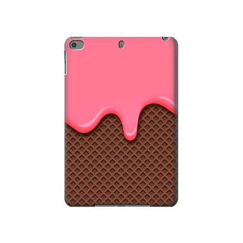 W3754 Strawberry Ice Cream Cone Funda Carcasa Case para iPad mini 4, iPad mini 5, iPad mini 5 (2019)