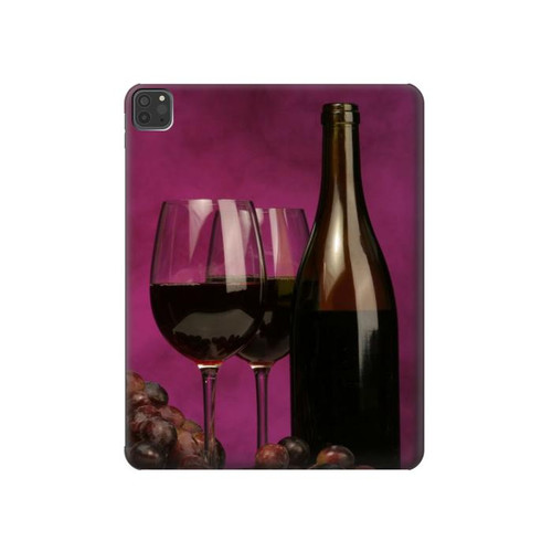 W0910 Red Wine Funda Carcasa Case para iPad Pro 11 (2021,2020,2018, 3rd, 2nd, 1st)