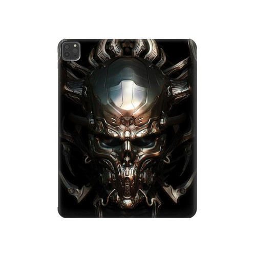 W1027 Hardcore Metal Skull Funda Carcasa Case para iPad Pro 11 (2021,2020,2018, 3rd, 2nd, 1st)