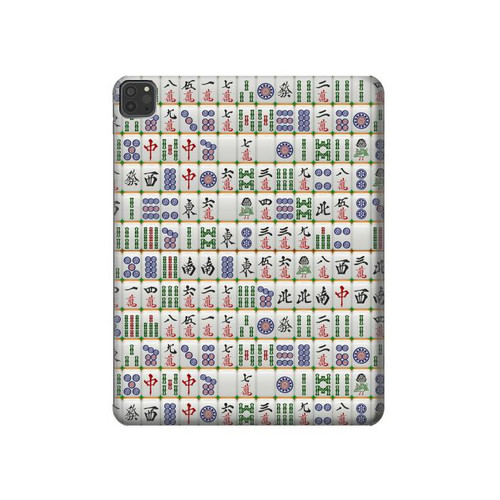 W1051 Mahjong Funda Carcasa Case para iPad Pro 11 (2021,2020,2018, 3rd, 2nd, 1st)