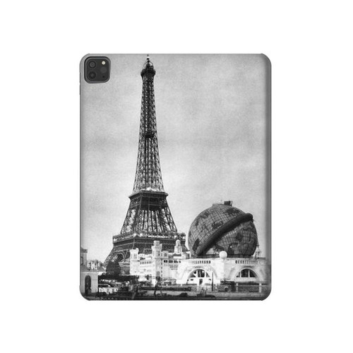 W2350 Old Paris Eiffel Tower Funda Carcasa Case para iPad Pro 11 (2021,2020,2018, 3rd, 2nd, 1st)