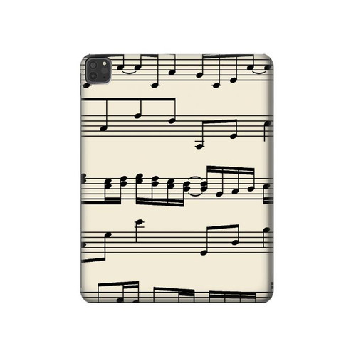 W3082 Music Sheet Funda Carcasa Case para iPad Pro 11 (2021,2020,2018, 3rd, 2nd, 1st)