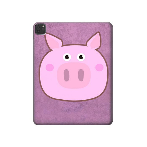 W3269 Pig Cartoon Funda Carcasa Case para iPad Pro 11 (2021,2020,2018, 3rd, 2nd, 1st)