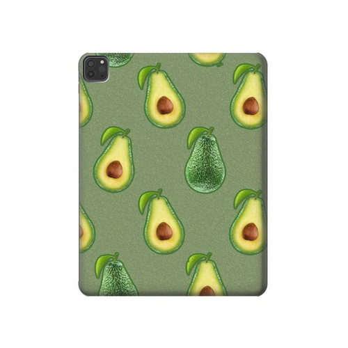 W3285 Avocado Fruit Pattern Funda Carcasa Case para iPad Pro 11 (2021,2020,2018, 3rd, 2nd, 1st)