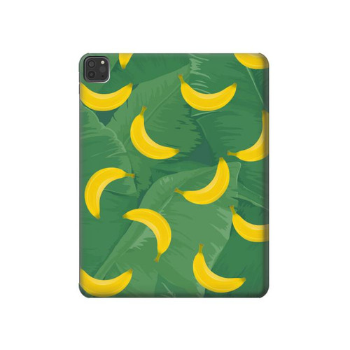W3286 Banana Fruit Pattern Funda Carcasa Case para iPad Pro 11 (2021,2020,2018, 3rd, 2nd, 1st)