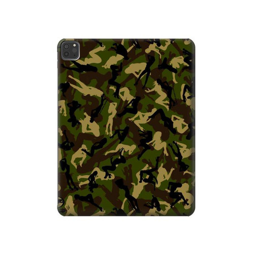 W3356 Sexy Girls Camo Camouflage Funda Carcasa Case para iPad Pro 11 (2021,2020,2018, 3rd, 2nd, 1st)