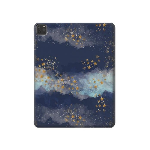 W3364 Gold Star Sky Funda Carcasa Case para iPad Pro 11 (2021,2020,2018, 3rd, 2nd, 1st)