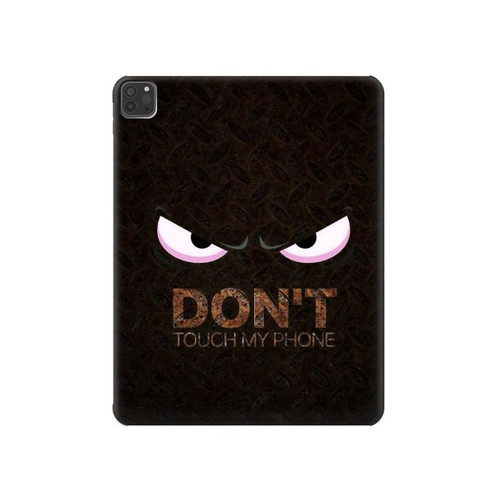 W3412 Do Not Touch My Phone Funda Carcasa Case para iPad Pro 11 (2021,2020,2018, 3rd, 2nd, 1st)