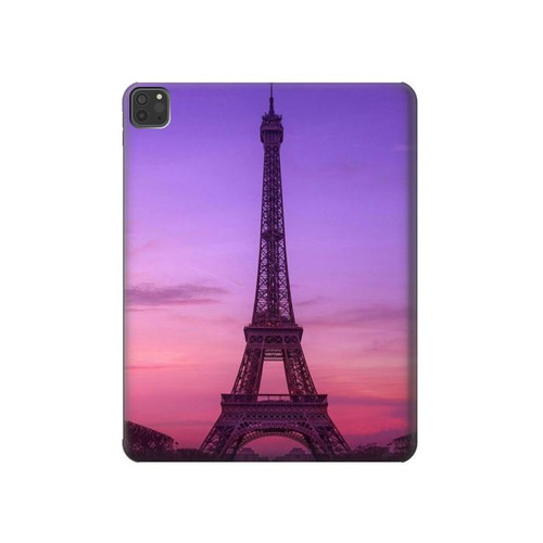 W3447 Eiffel Paris Sunset Funda Carcasa Case para iPad Pro 11 (2021,2020,2018, 3rd, 2nd, 1st)