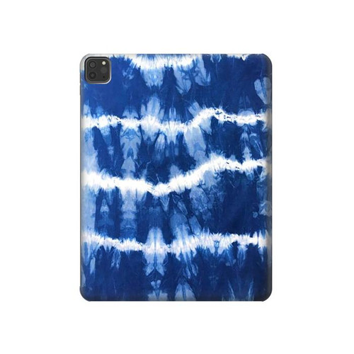 W3671 Blue Tie Dye Funda Carcasa Case para iPad Pro 11 (2021,2020,2018, 3rd, 2nd, 1st)