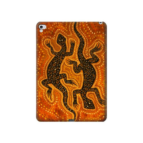 W2901 Lizard Aboriginal Art Funda Carcasa Case para iPad Pro 12.9 (2015,2017)