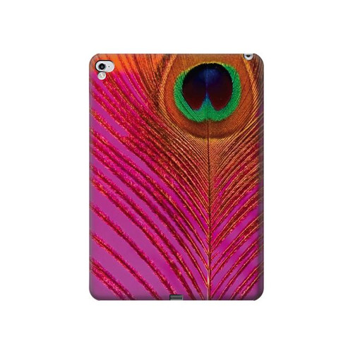 W3201 Pink Peacock Feather Funda Carcasa Case para iPad Pro 12.9 (2015,2017)