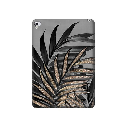 W3692 Gray Black Palm Leaves Funda Carcasa Case para iPad Pro 12.9 (2015,2017)