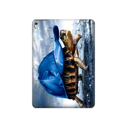 W0084 Turtle in the Rain Funda Carcasa Case para iPad Air 2, iPad 9.7 (2017,2018), iPad 6, iPad 5