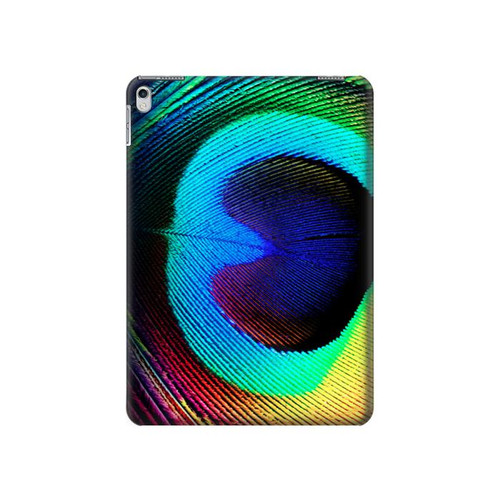 W0511 Peacock Funda Carcasa Case para iPad Air 2, iPad 9.7 (2017,2018), iPad 6, iPad 5