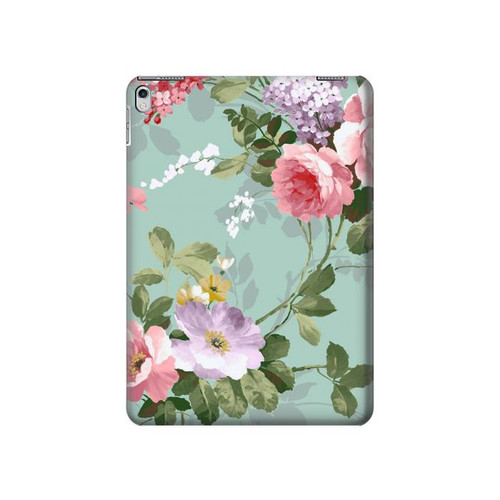 W2178 Flower Floral Art Painting Funda Carcasa Case para iPad Air 2, iPad 9.7 (2017,2018), iPad 6, iPad 5