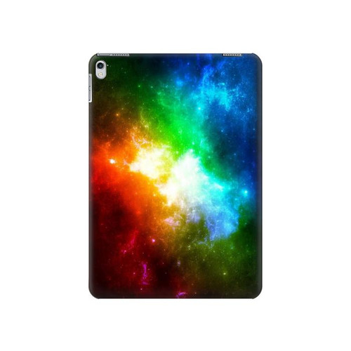 W2312 Colorful Rainbow Space Galaxy Funda Carcasa Case para iPad Air 2, iPad 9.7 (2017,2018), iPad 6, iPad 5