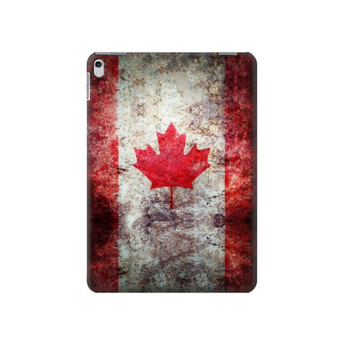 W2490 Canada Maple Leaf Flag Texture Funda Carcasa Case para iPad Air 2, iPad 9.7 (2017,2018), iPad 6, iPad 5