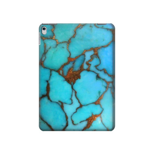 W2685 Aqua Turquoise Gemstone Graphic Printed Funda Carcasa Case para iPad Air 2, iPad 9.7 (2017,2018), iPad 6, iPad 5