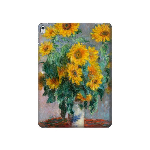 W2937 Claude Monet Bouquet of Sunflowers Tablet Funda Carcasa Case para iPad Air 2, iPad 9.7 (2017,2018), iPad 6, iPad 5