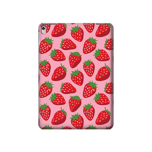 W3719 Strawberry Pattern Tablet Funda Carcasa Case para iPad Air 2, iPad 9.7 (2017,2018), iPad 6, iPad 5