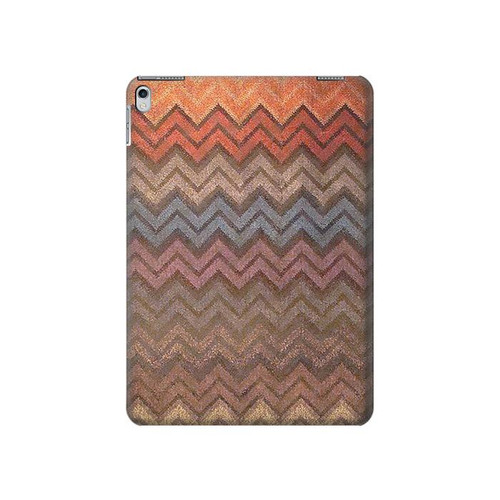 W3752 Zigzag Fabric Pattern Graphic Printed Tablet Funda Carcasa Case para iPad Air 2, iPad 9.7 (2017,2018), iPad 6, iPad 5