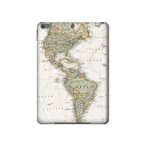 W0604 World Map Tablet Funda Carcasa Case para iPad Pro 10.5, iPad Air (2019, 3rd)