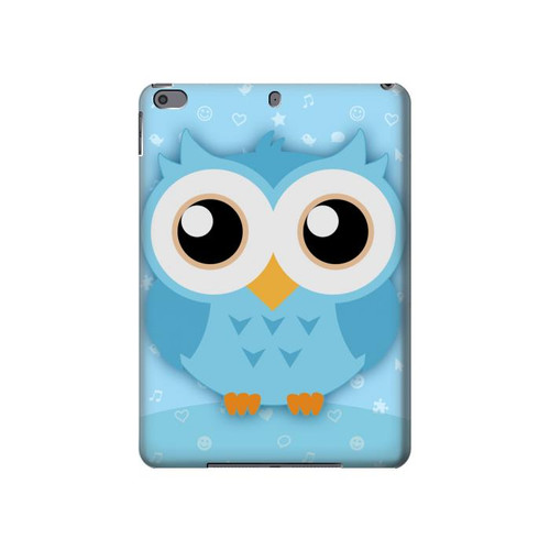 W3029 Cute Blue Owl Tablet Funda Carcasa Case para iPad Pro 10.5, iPad Air (2019, 3rd)