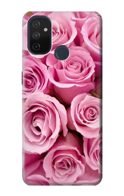 W2943 Pink Rose Funda Carcasa Case y Caso Del Tirón Funda para OnePlus Nord N100