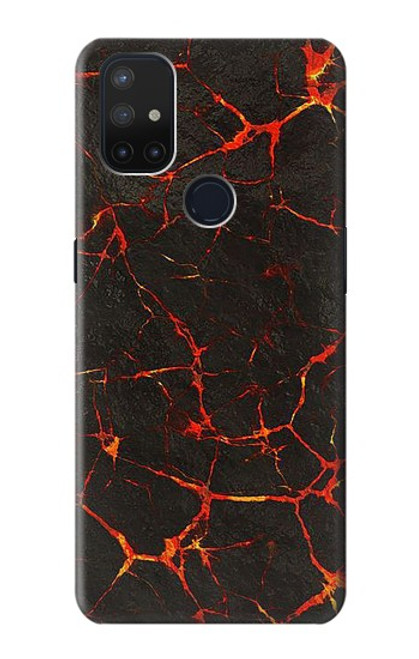 W3696 Lava Magma Funda Carcasa Case y Caso Del Tirón Funda para OnePlus Nord N10 5G