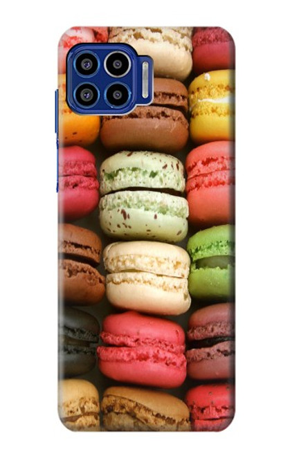 W0080 Macarons Funda Carcasa Case y Caso Del Tirón Funda para Motorola One 5G