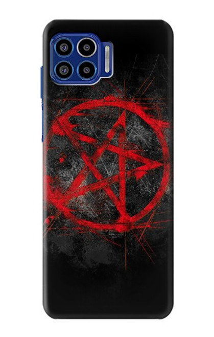 W2557 Pentagram Funda Carcasa Case y Caso Del Tirón Funda para Motorola One 5G