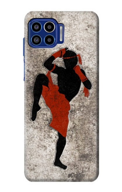 W2634 Muay Thai Kickboxing Martial Art Funda Carcasa Case y Caso Del Tirón Funda para Motorola One 5G