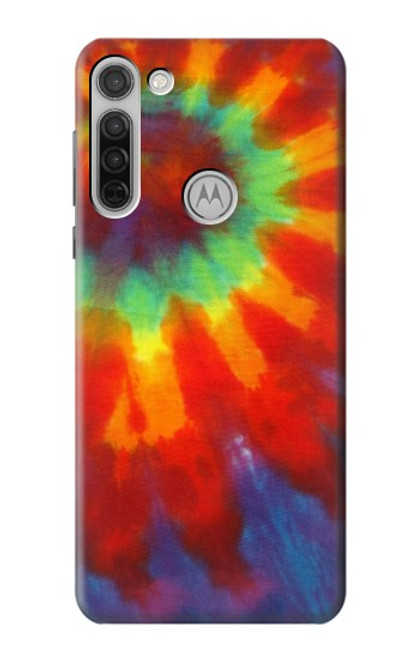 W2985 Colorful Tie Dye Texture Funda Carcasa Case y Caso Del Tirón Funda para Motorola Moto G8