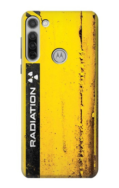 W3714 Radiation Warning Funda Carcasa Case y Caso Del Tirón Funda para Motorola Moto G8