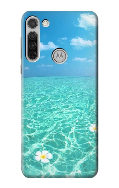 W3720 Summer Ocean Beach Funda Carcasa Case y Caso Del Tirón Funda para Motorola Moto G8