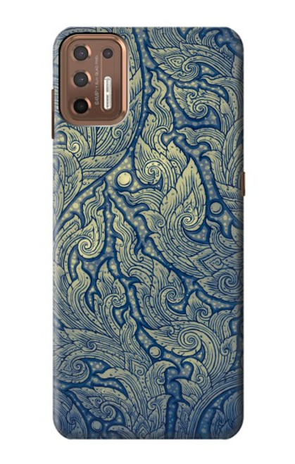 W0568 Thai Art Funda Carcasa Case y Caso Del Tirón Funda para Motorola Moto G9 Plus