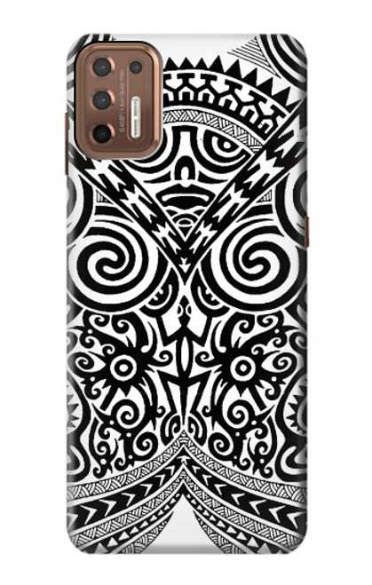 W1655 Maori Tattoo Funda Carcasa Case y Caso Del Tirón Funda para Motorola Moto G9 Plus